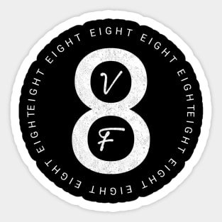 Eight eight eight Sticker